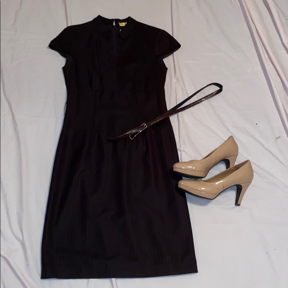 Brown Business Dress